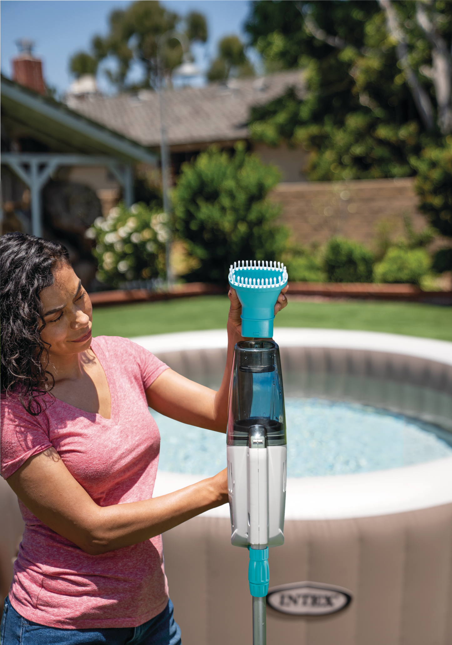 Aspiradora Limpiafondos Inalámbrica Intex 28626 con Brazo Telescópico