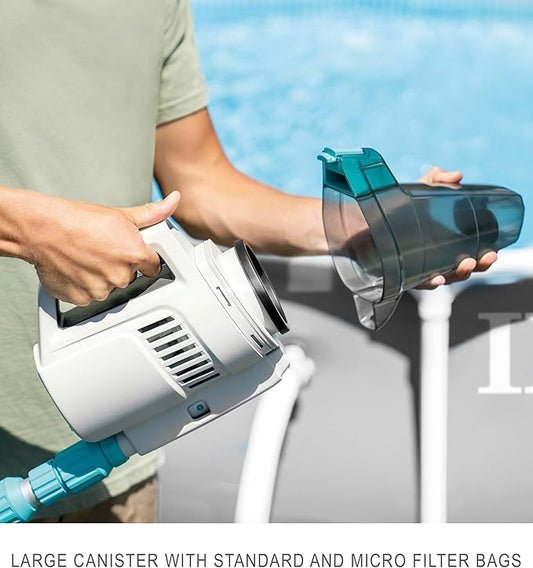 Aspiradora Limpiafondos Inalámbrica Intex 28628 ZR200 Recargable