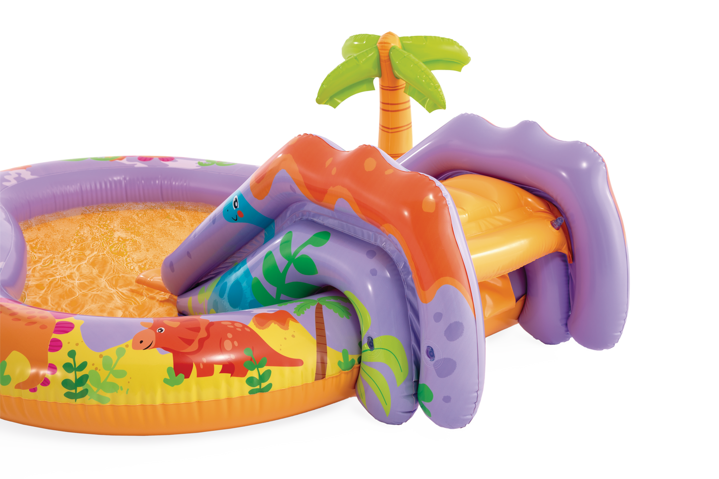 Piscina Centro de Juegos Inflable Intex 56139 Dino Park con Tobogán (201x157 cm)