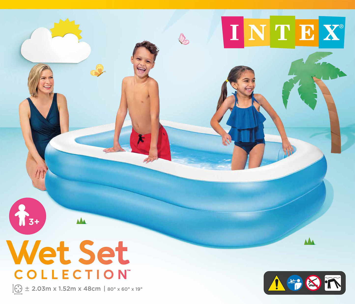 PISCINA FAMILIAR SWIM CENTER 2.03X1.52X48cm