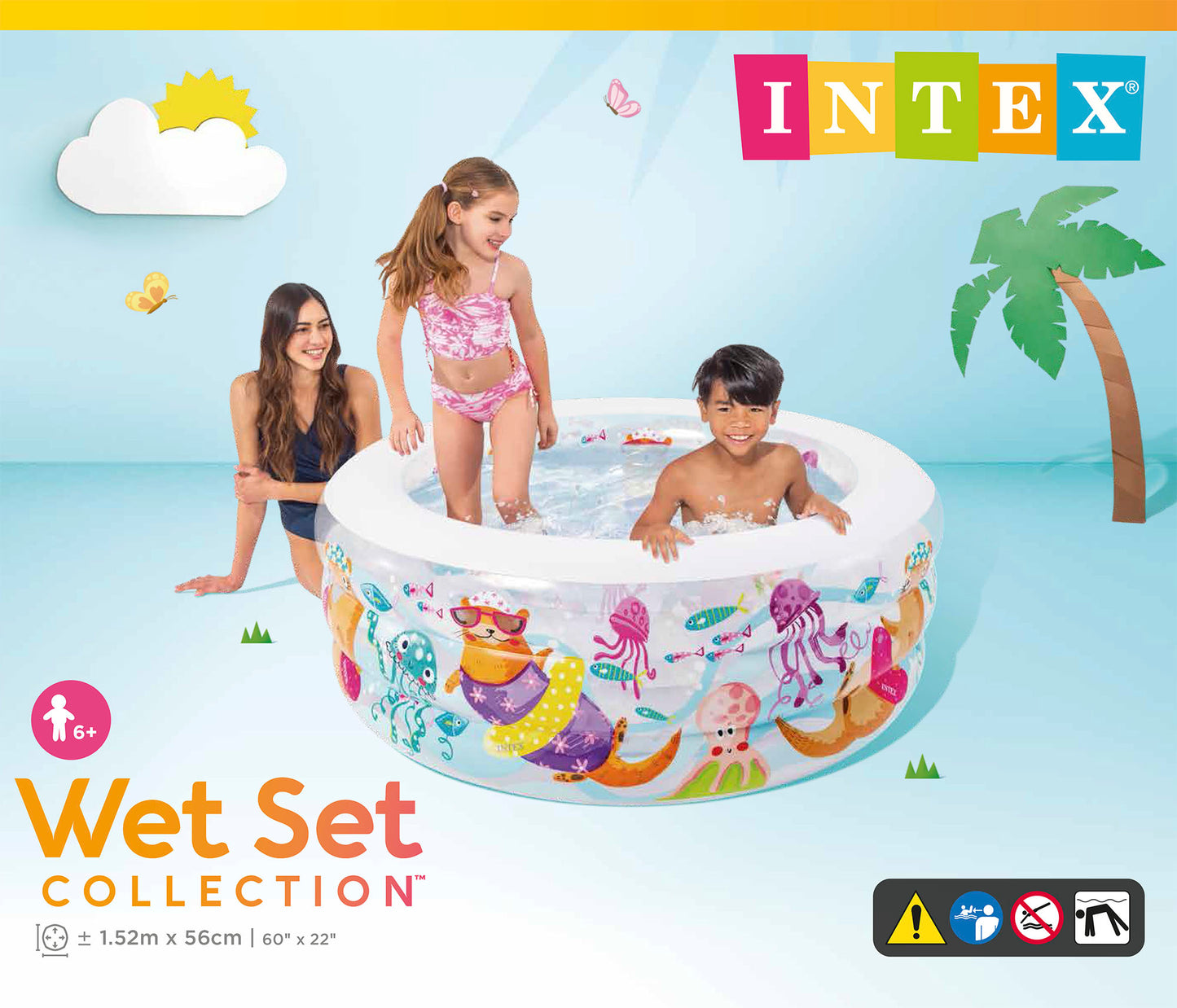 Piscina Inflable Circular Intex Acuario para Niños (152 x 56 cm) - 58480NP