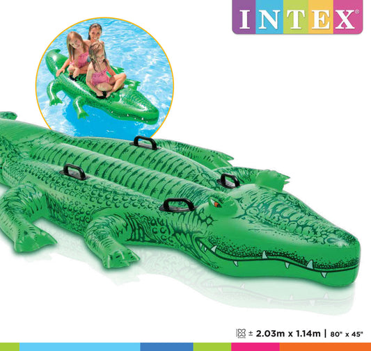 Inflable Montable Intex Cocodrilo Gigante para Niños (203 x 114 cm) - 58562NP