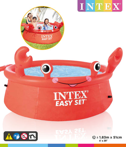 Piscina Inflable Intex Armado Fácil Cangrejo Feliz (183 x 51 cm) - 26100NP