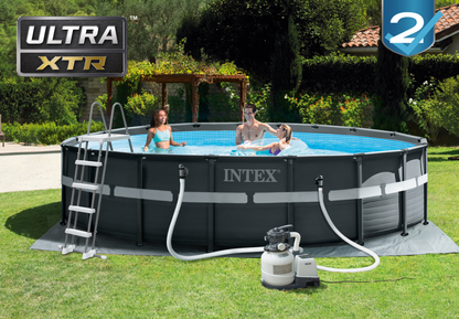 Piscina Estructural Intex 26330 Ultra XTR Frame (549x132 cm) con Filtro y Escalera