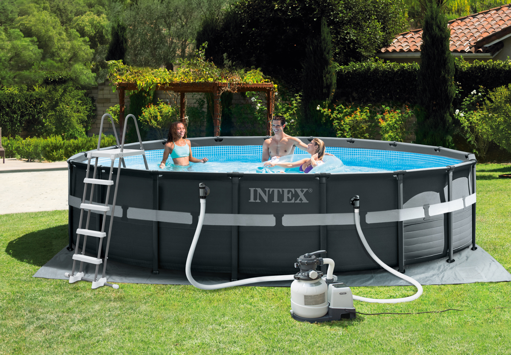 Piscina Estructural Intex 26330 Ultra XTR Frame (549x132 cm) con Filtro y Escalera