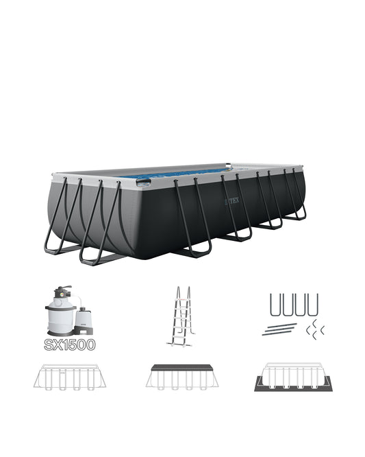 Piscina Estructural Rectangular Intex 26356 Ultra XTR (549x274x132 cm) Full Set