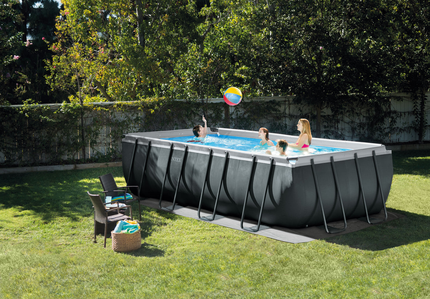 Piscina Estructural Rectangular Intex 26356 Ultra XTR (549x274x132 cm) Full Set