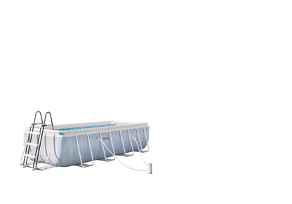 Piscina Estructural Rectangular Intex 26780 Prism Frame (400x200x100 cm) con Bomba