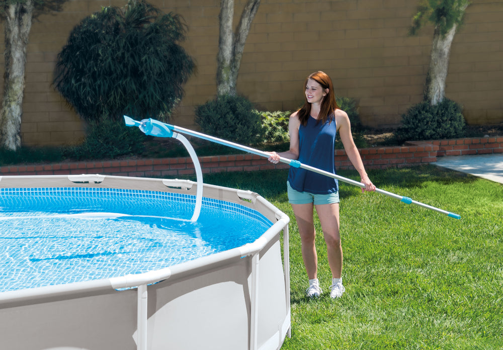 Kit de Mantenimiento Deluxe Intex 28003 para Piscinas (Mango Telescópico y Aspiradora)
