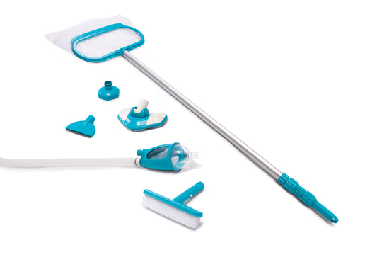 Kit de Mantenimiento Deluxe Intex 28003 para Piscinas (Mango Telescópico y Aspiradora)