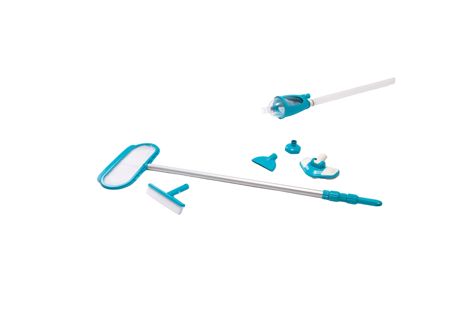 Kit de Mantenimiento Deluxe Intex 28003 para Piscinas (Mango Telescópico y Aspiradora)