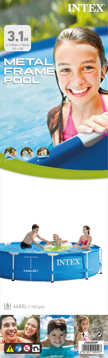 Piscina Estructural Intex Estructura de Metal Circular (305 x 76 cm) - 28200NP