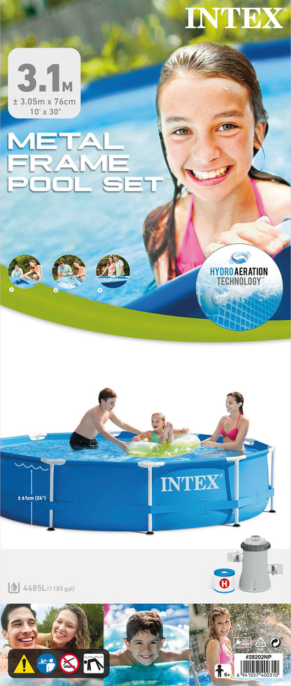 Piscina Estructural Intex Estructura de Metal Circular (305 x 76 cm) - 28202NP