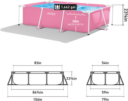 Piscina Estructural Intex Small Frame Rosa (220 x 150 x 60 cm) - 28266NP