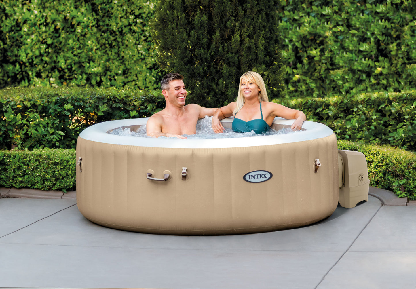 Spa Inflable Intex Spa Puro de Masaje con Burbujas para 4 Personas (196 x 71 cm) - 28426