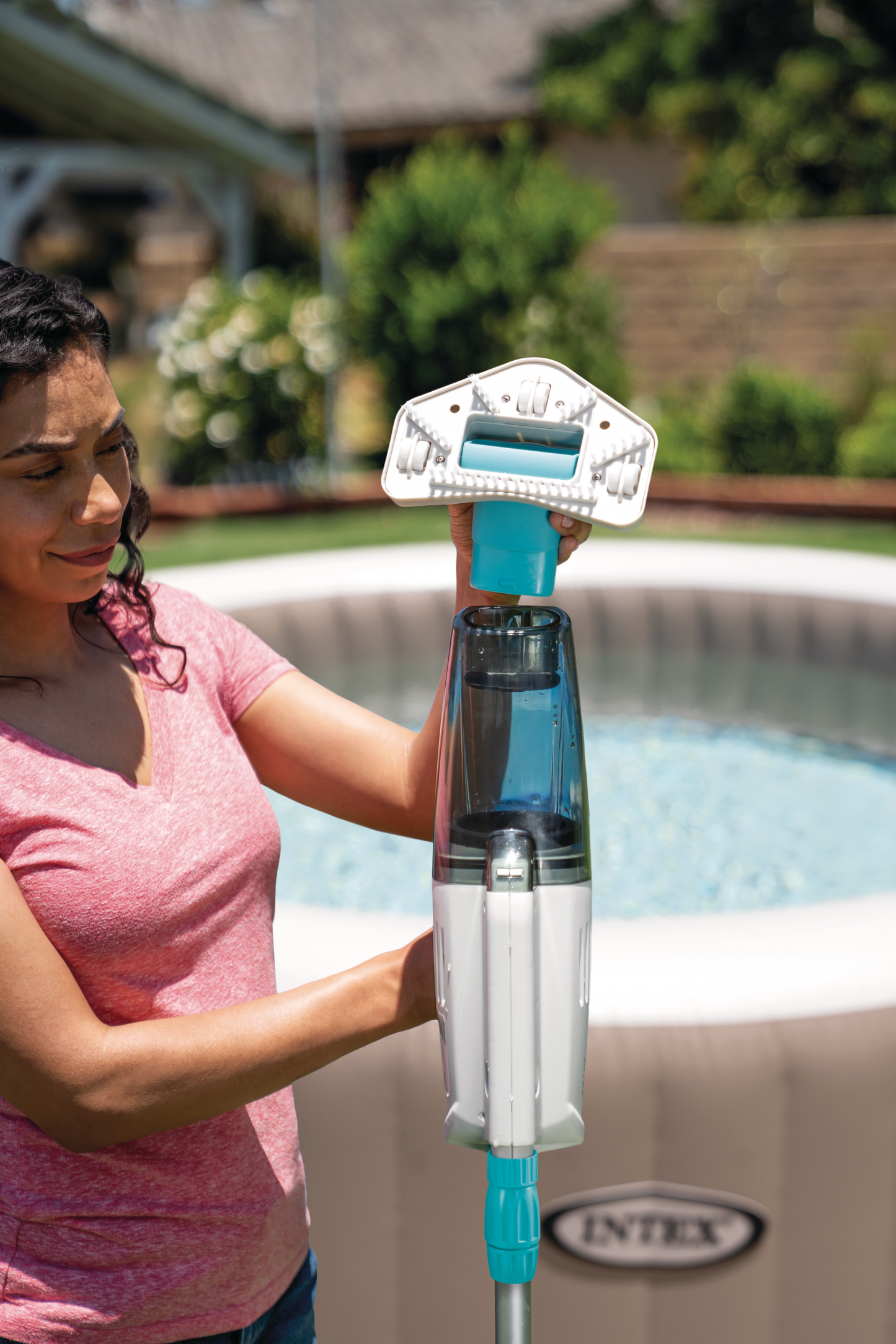 Aspiradora Limpiafondos Inalámbrica Intex 28626 con Brazo Telescópico