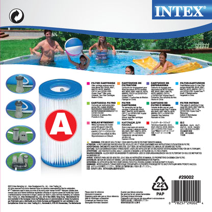 Pack De 2 Cartuchos De Filtro Intex Tipo A