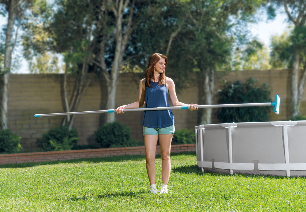 Kit de Limpieza Básico Intex 29056 para Piscinas (Saca Hojas y Cepillo)