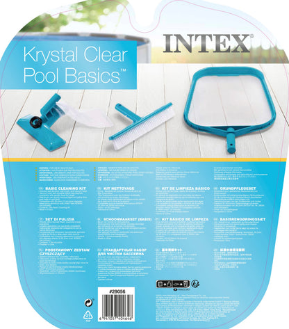 Kit de Limpieza Básico Intex 29056 para Piscinas (Saca Hojas y Cepillo)