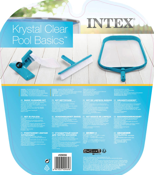 Kit de Limpieza Básico Intex 29056 para Piscinas (Saca Hojas y Cepillo)