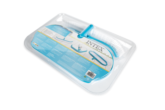 Kit de limpieza Deluxe INTEX para piscinas con recoge hojas, cepillo y cabezal