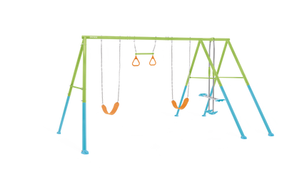 Juego de Patio 4 en 1 4.67mx2.54mx2.11m 2 columpios rocker y manillas