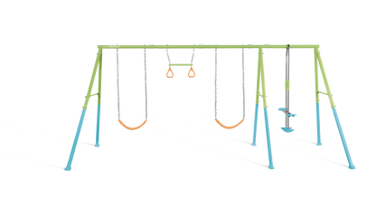 Juego de Patio 4 en 1 4.67mx2.54mx2.11m 2 columpios rocker y manillas