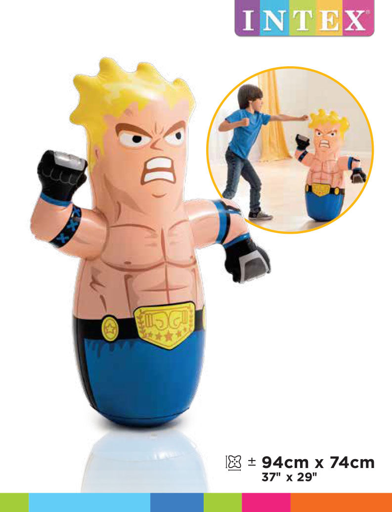 Mono Porfiado Inflable Intex Luchadores para Niños (91 cm) - 44672NP