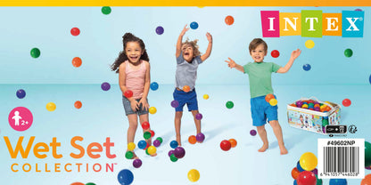Pelotas de Plástico Intex Pelota Divertida para Niños (6.5 cm - 100 unidades) - 49602NP