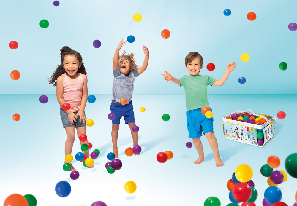 Pelotas de Plástico Intex Pelota Divertida para Niños (6.5 cm - 100 unidades) - 49602NP