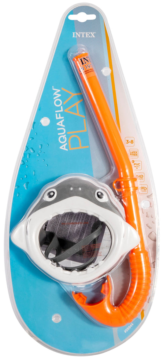 Juego de Buceo Intex Diversión de Tiburón Máscara y Tubo de Buceo para Niños - 55944
