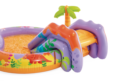 Piscina Centro de Juegos Inflable Intex 56139 Dino Park con Tobogán (201x157 cm)