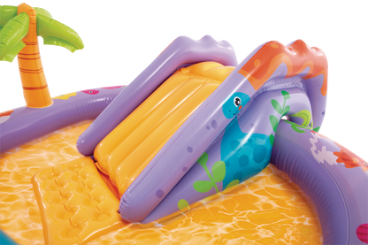 Piscina Centro de Juegos Inflable Intex 56139 Dino Park con Tobogán (201x157 cm)