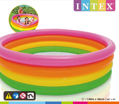 Piscina Inflable Circular Intex Sunset Glow para Niños (168 x 46 cm) - 56441NP