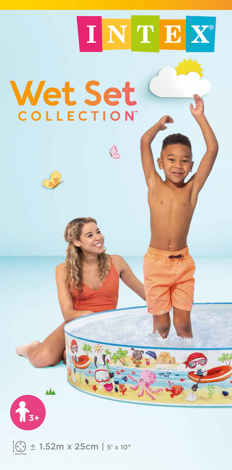 Piscina Infantil Rígida Intex Snapset Diseño Playa (152 x 25 cm) - 56451NP