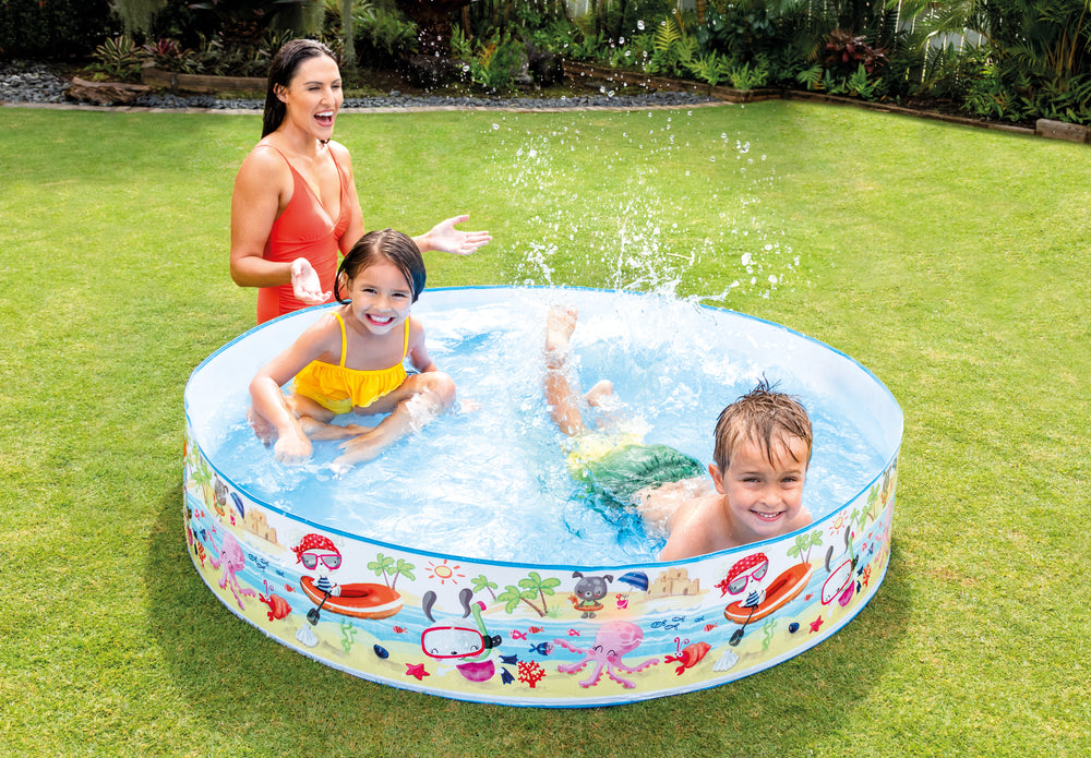 Piscina Infantil Rígida Intex Snapset Diseño Playa (152 x 25 cm) - 56451NP