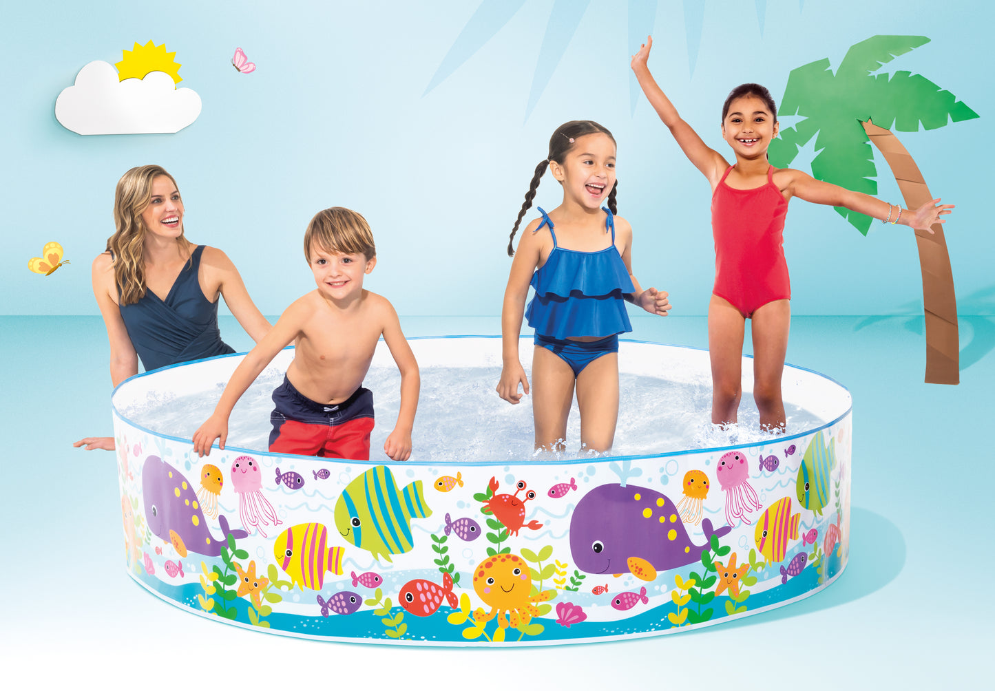 Piscina Infantil Rígida Intex Ocean Play Snapset (183 x 38 cm) - 56452NP