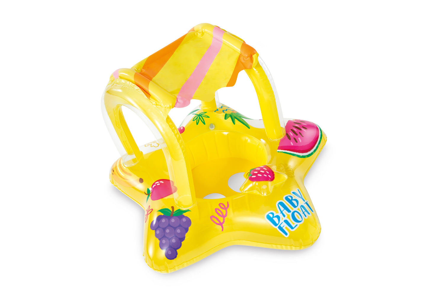 Flotador Inflable con Techo Intex Flotador Infantil Estrella para Bebés (81 x 79 cm) - 56573NP