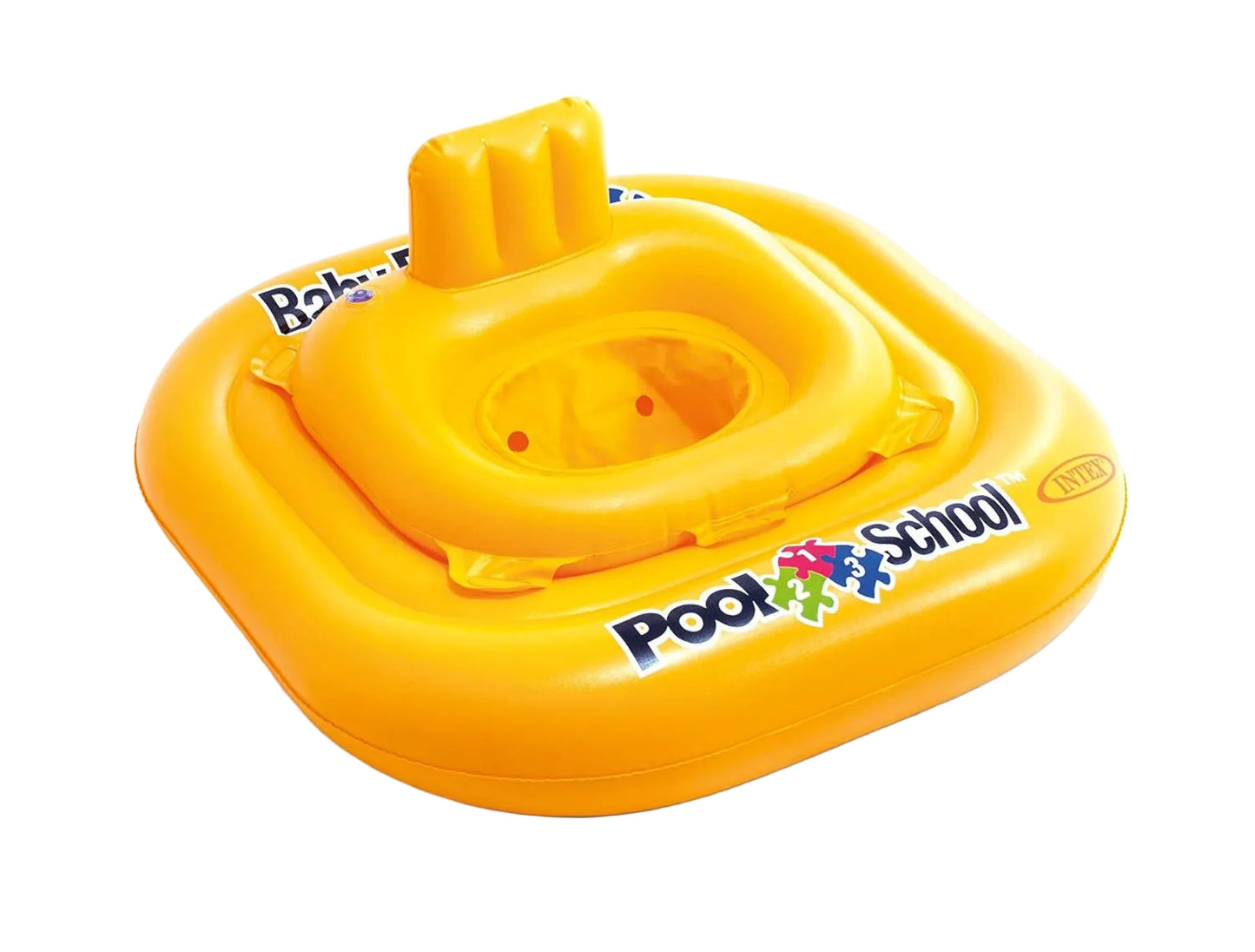 Flotador Inflable con Asiento Intex Escuela de Piscina Paso 1 para Bebés (79 cm) - 56587EU