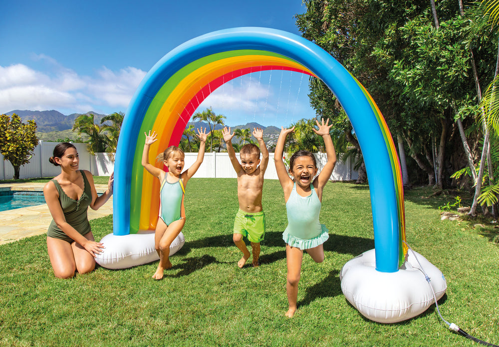 Rociador de Agua Inflable Intex Arcoíris para Niños (300 x 109 x 180 cm) - 56597NP
