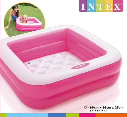 Piscina Inflable Cuadrada Intex Caja de Juegos para Bebés (85 x 85 x 23 cm) - 57100NP