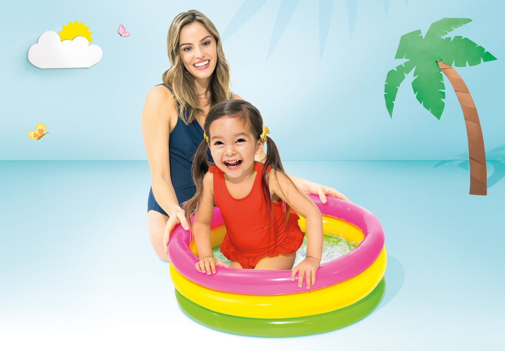 Piscina Inflable para Bebé Intex Sunset Glow (61 x 22 cm) - 57107NP