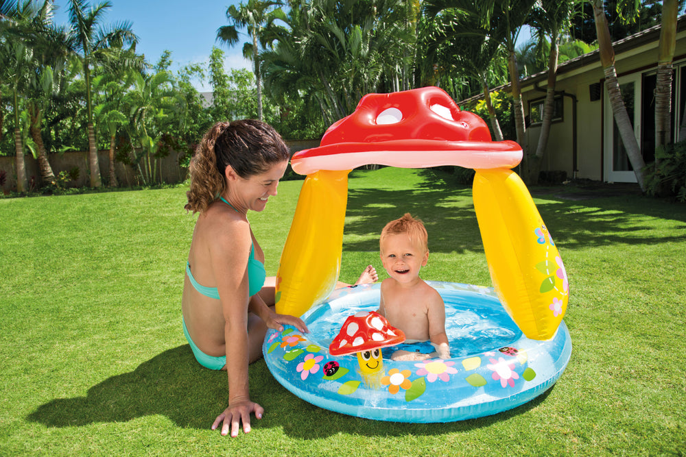 Piscina Inflable Circular Intex Piscina Champiñón para Bebés (102 x 89 cm) - 57114NP