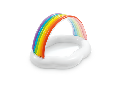 Piscina Inflable para Bebé Intex Nube con Arcoíris y Techo (142 x 119 x 84 cm) - 57141NP