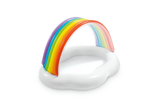 Piscina Inflable para Bebé Intex Nube con Arcoíris y Techo (142 x 119 x 84 cm) - 57141NP