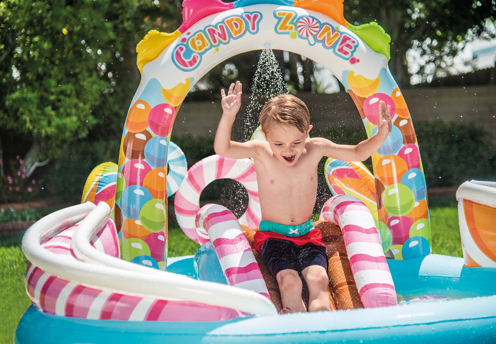 Centro de Juegos Inflable Intex Zona de Dulces con Tobogán para Niños (295 x 191 x 130 cm) - 57149NP