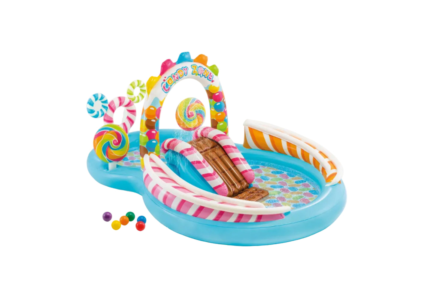 Centro de Juegos Inflable Intex Zona de Dulces con Tobogán para Niños (295 x 191 x 130 cm) - 57149NP