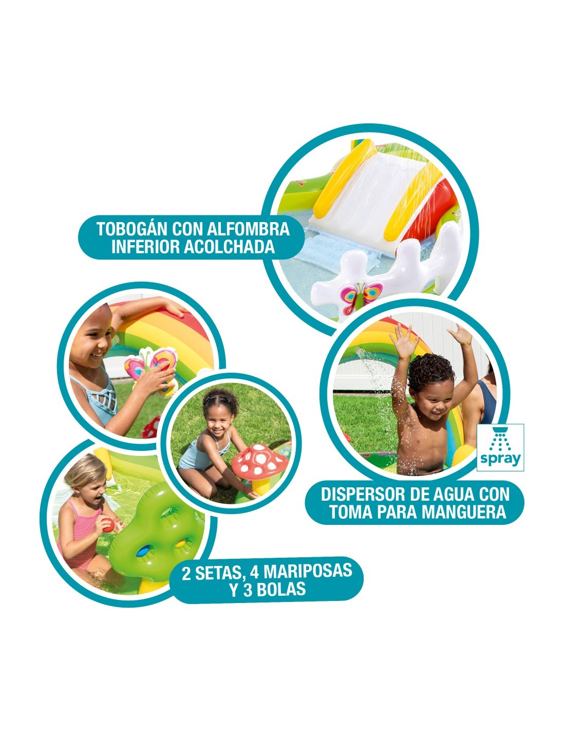 Centro de Juegos Inflable Intex Mi Jardín para Niños (290 x 180 x 104 cm) - 57154NP