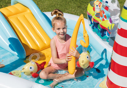 Centro de Juegos Inflable Intex Diversión de Pesca con Tobogán para Niños (218 x 188 x 99 cm) - 57162NP