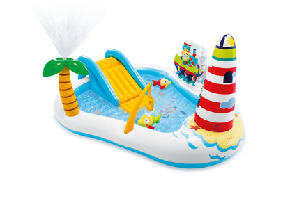 Centro de Juegos Inflable Intex Diversión de Pesca con Tobogán para Niños (218 x 188 x 99 cm) - 57162NP